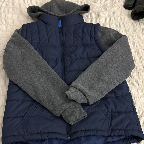 Kids Navy and Gray Hooded Jacket Pacific Trail Large 14-16 - Picture 1 of 7
